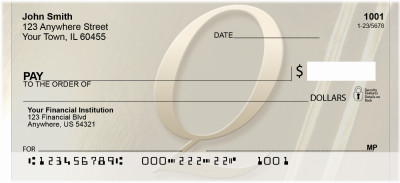Golden Monogram Q Personal Checks | BBI-55
