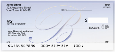 Softly Monogram B  Personal Checks | BBI-92