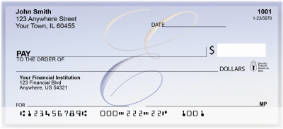 Softly Monogram E  Personal Checks | BBI-95