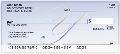 Softly Monogram Y Personal Checks | BBJ-16