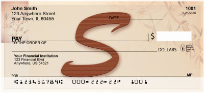 Strength And Longevity Monogram S Personal Checks | BBJ-36