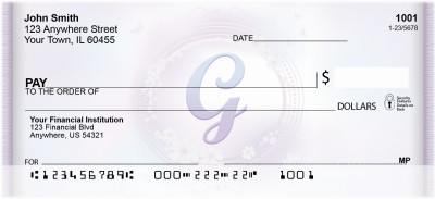 Window Of Spring Monogram G Personal Checks | BBJ-76