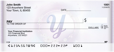 Window Of Spring Monogram Y Personal Checks | BBJ-94
