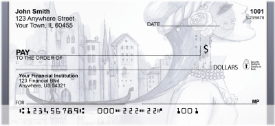 Venetian Goddess Of Romance Personal Checks | BBK-42