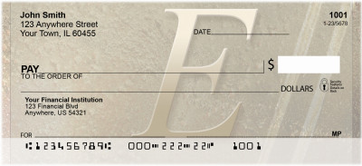 Stoned Gold Monogram - E | BCC-67
