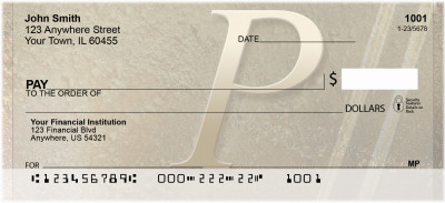 Stoned Gold Monogram - P | BCC-78