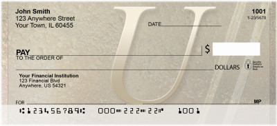 Stoned Gold Monogram - U | BCC-83