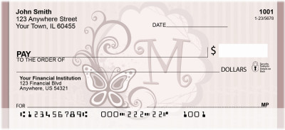 Vintage Chic Pinstripe Monogram - M | BCD-02
