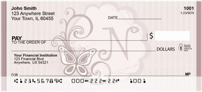 Vintage Chic Pinstripe Monogram - N | BCD-03
