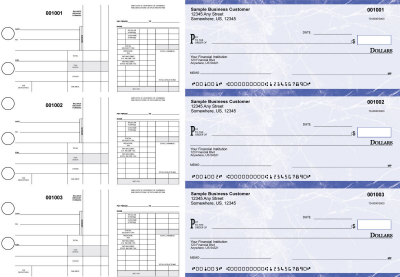 Blue Marble Disbursement Payroll Business Checks | BU3-7LMA01-FSP