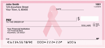 Pink Ribbon Checks Personal Checks | CHA-01