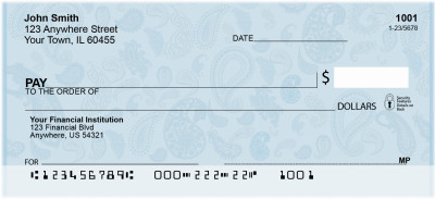 Paisley Party Personal Checks | GEO-18