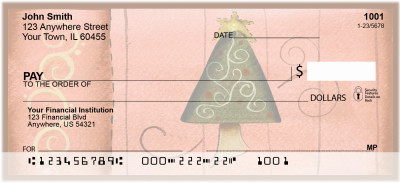 Swirl Tree & Stocking Personal Checks | JHS-16