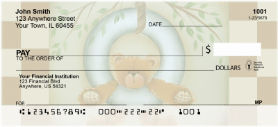 Tire Swing Teddy Personal Checks | JHS-20