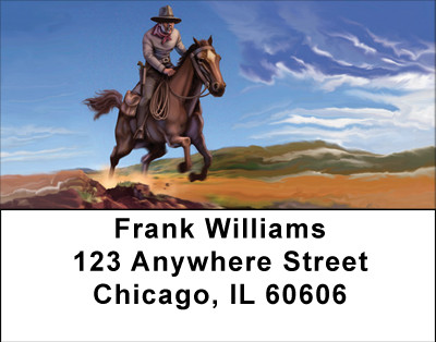 The Wild West Address Labels | LBBBA-36