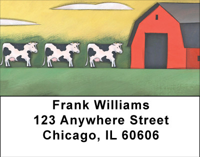 Milk Cows Address Labels | LBBBA-76