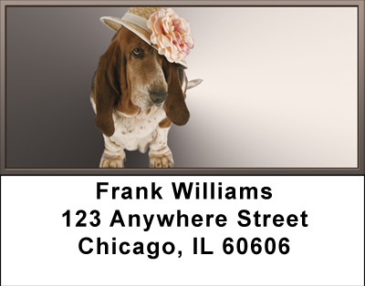 Basset Hound Fantasy Address Labels | LBBBA-82