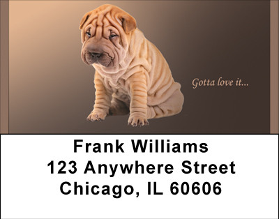 Gotta Love The Shar Pei Address Labels | LBBBB-22