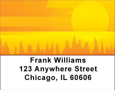 Golden Sun Daze Address Labels | LBBBC-86