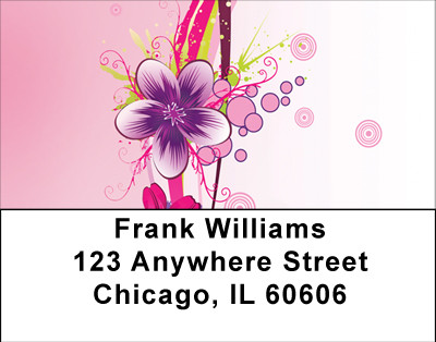 Sassy Flower Fashions Address Labels | LBBBD-33