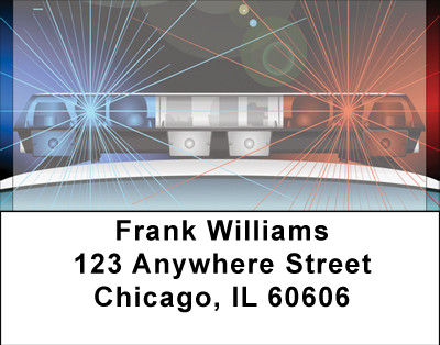 Lights And Sirens Address Labels | LBBBE-79