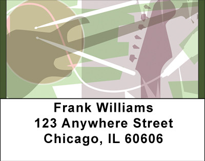 Guitar Art Address Labels | LBBBF-88