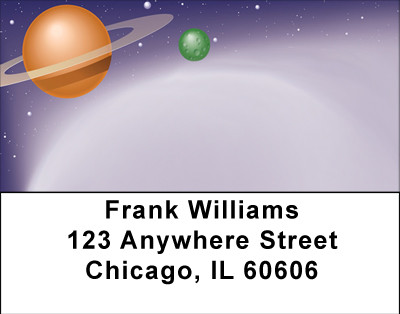 The Space Age Address Labels | LBBBG-12