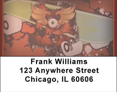 Smokin Hot Skateboards Address Labels | LBBBH-28