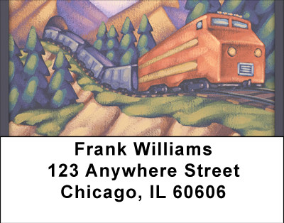 Fun On The Rails Address Labels | LBBBH-69