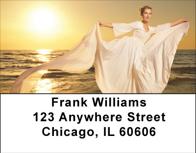 Romantic Beach Ballet Address Labels | LBBBH-93