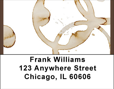 Coffee Stains Address Labels | LBBBI-04