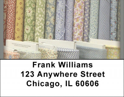Vintage Fabrics Address Labels | LBQBA-20