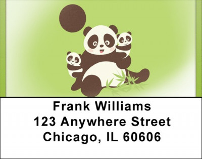 Panda Play Address Labels | LBQBA-25