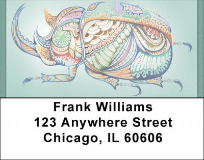 Beetle Mania Address Labels | LBQBA-30