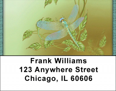 A dragonfly World Address Labels | LBQBC-04