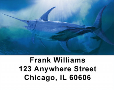 Blue Marlin Address Labels | LBQBC-28