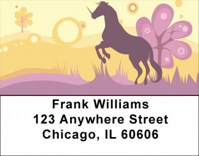Wild And Free Fantasy Address Labels | LBQBC-74