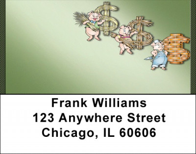 Three Little Pigs Address Labels | LBQBD-12