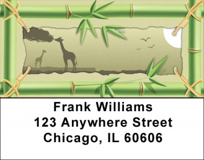 African Moonlight Address Labels | LBQBD-18