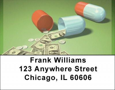 High Prescription Drug Costs Address Labels | LBQBE-32