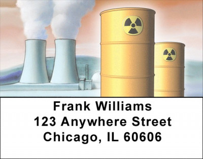 Nuclear Power Address Labels | LBQBE-34