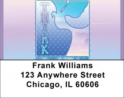 Think Peace Address Labels | LBQBE-36