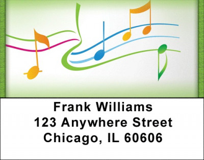Musical Flow Address Labels | LBQBE-82