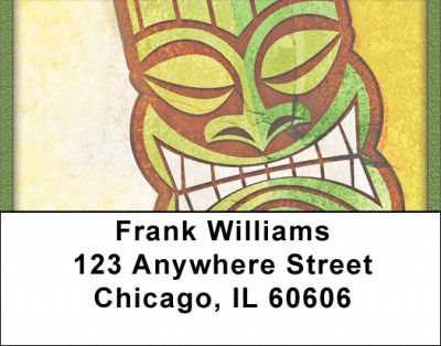 Tiki Masks Address Labels | LBQBF-24