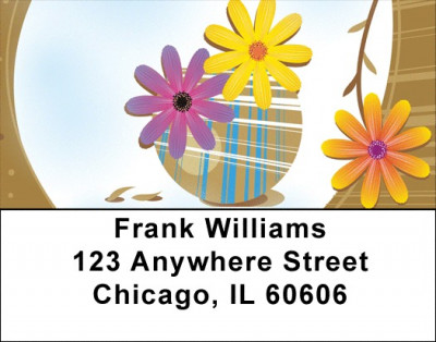 Crazy Daisy Address Labels | LBQBG-40