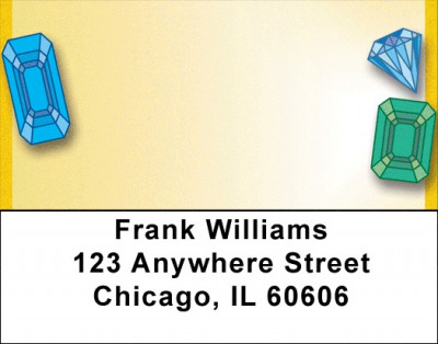 Jazzy gemstones Address Labels | LBQBH-69
