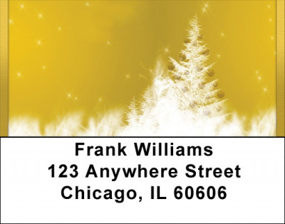 Golden Holidays Address Labels | LBQBH-87