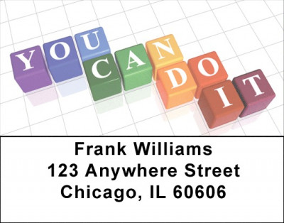 You Can Do It Address Labels | LBQBI-88