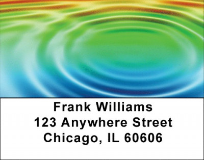 Rainbow Ripples Address Labels | LBQBJ-25