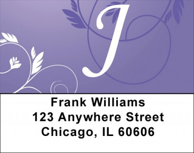 Purple Prosperity -J Address Labels | LBQBK-90